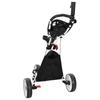 Golf Trolley Black and White 100 x 69 x 114 cm Aluminum