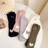 Thickened Autumn Winter Female Coral Fleece Floor Socks Warm Comfortable Plush Small Ear Cat Outdoor Home Leisure Sock