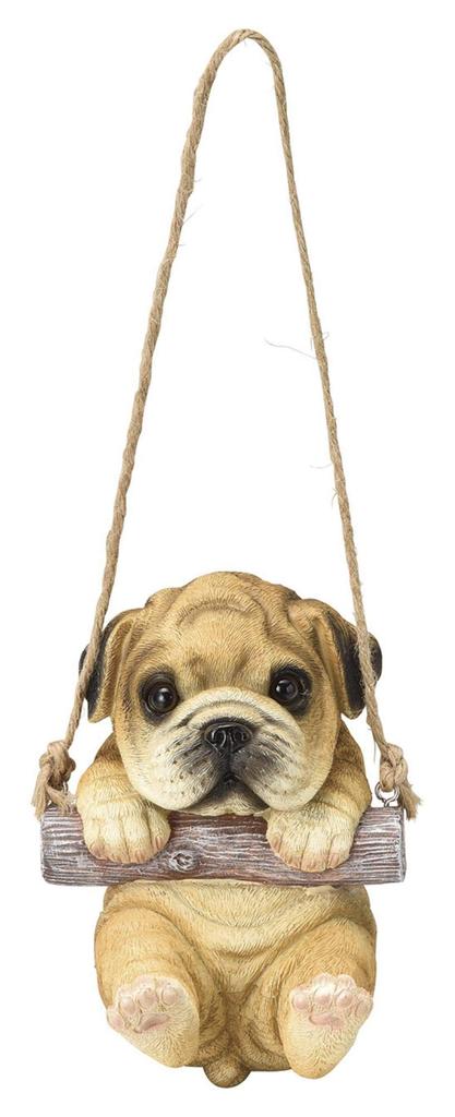 Matsuno Hobby Cute Hanging Figurine, Animal Mascot, Mischievous Dog, BE, H15 X W10.5 X D11cm (Gardening & Interior Decor Series), GM-3562