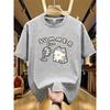 Korean Version Retro Minimalist Cat Printed Summer T-shirt Casual Loose Couple Thin Short Sleeves Women Men T Shirts