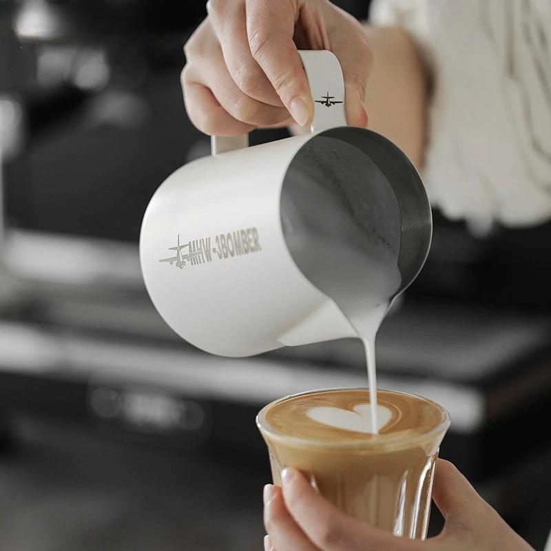JUSTINLAU 450/600ML Milk Foam Cup Stainless Steel Milk Frothing Pitcher Espresso Spouted Latte Art Cup Home Coffee Accessories