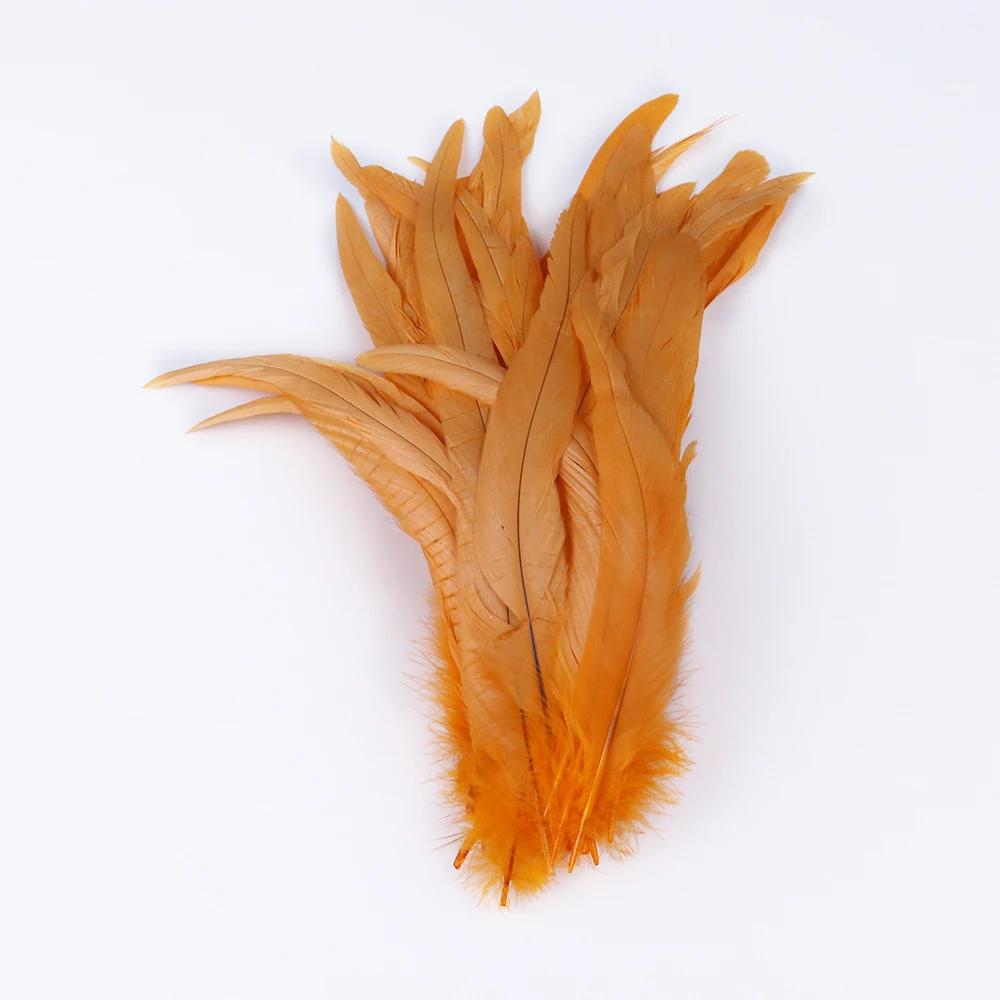 10PCS/lot Natural Roosters Tail Feather Bulk 10-16inch/25-40cm Cock Chicken Feathers Decorations for Carnival Stage Performances