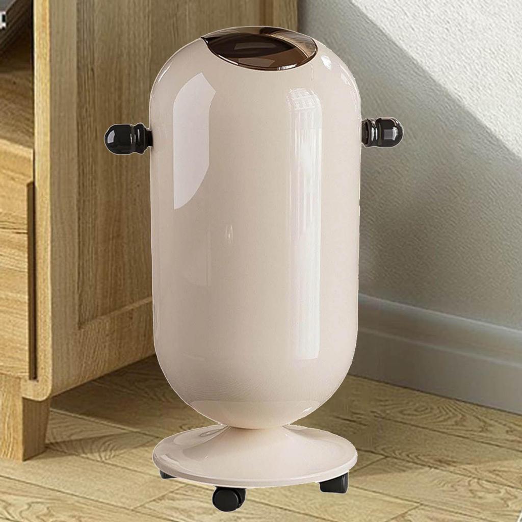 Pattumiera con Ruota Cestino RifiutiNordico Pattumiera Domestica Pattumiera ad Alto Piede per Bagno Camera da Letto Toilette Servizi Igienici Cucina
