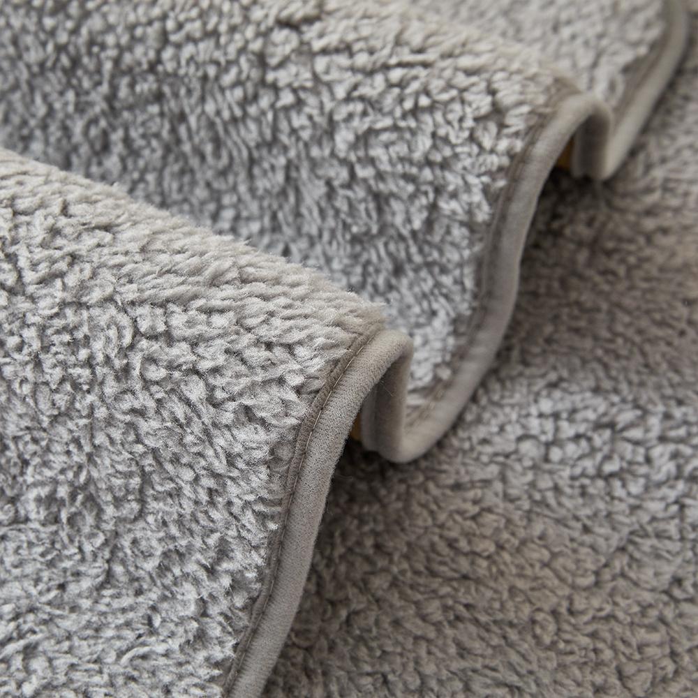 Plush Sherpa Sofa Slipcover Soft Couch Cover Non-Slip Sofa Towel for Bedroom Office Living Room Furniture Protector Home Decor