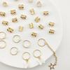 Vitalux Haarperlen 28-teiliges Set Haaraccessoires zum Flechten Schmetterling Herz Gold Silber Kinder-Haaraccessoires Hip-Hop Hochzeit DIY Handgemacht