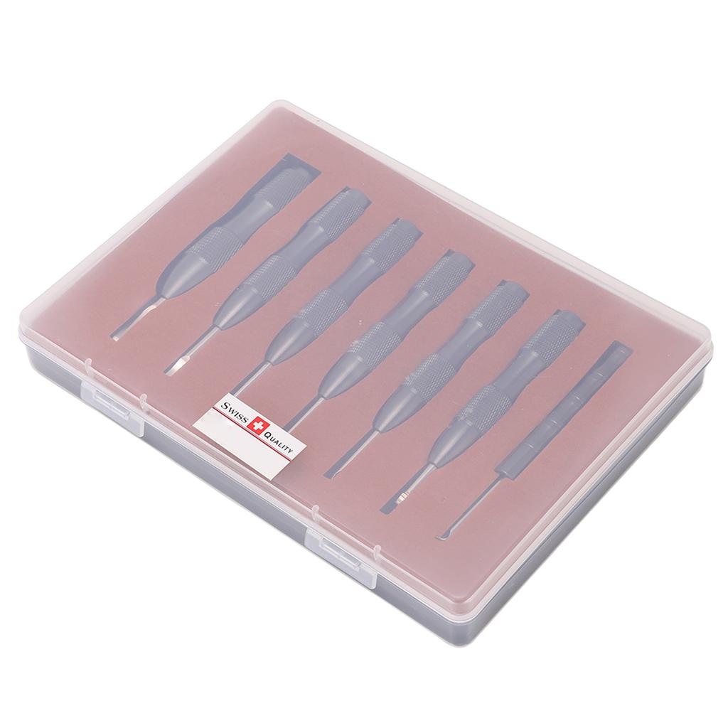 7 Pcs Watch Back Cover Opener Tool Multi Specification Aluminum Alloy Pry Back Case Remover Watch Repair Tool