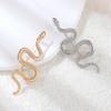 New Fashion Trend Animal Vintage Metal Snake Brooch Unique Design Temperament Gold Color Snake Brooch Pins Gifts Collar Accessories Badge