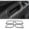 TEGENT Car Door Storage Box Cover Trim For Chevrolet Equinox 2018-2023 (Black Titanium) Stainless Steel 4PCS