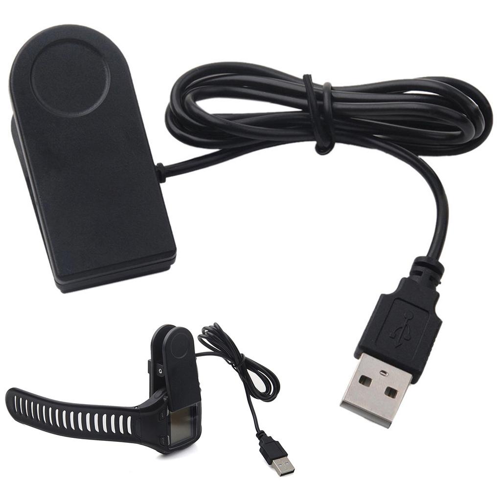 USB Klokke Ladekabel Datakabel Klemme for Garmin 310XT 405 405CX 410 910XT