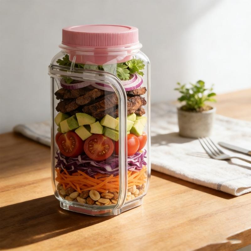 Functional Plastic Square Container For Various Food Freshness Preservations With Hassle Release Cleaning Maintenance