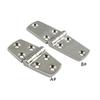 Durable Marine 316 Stainless Steel Flush Strap Hinge Door Hinge for Marine Fishing Yacht RVsDinghy Home Desk Replacement