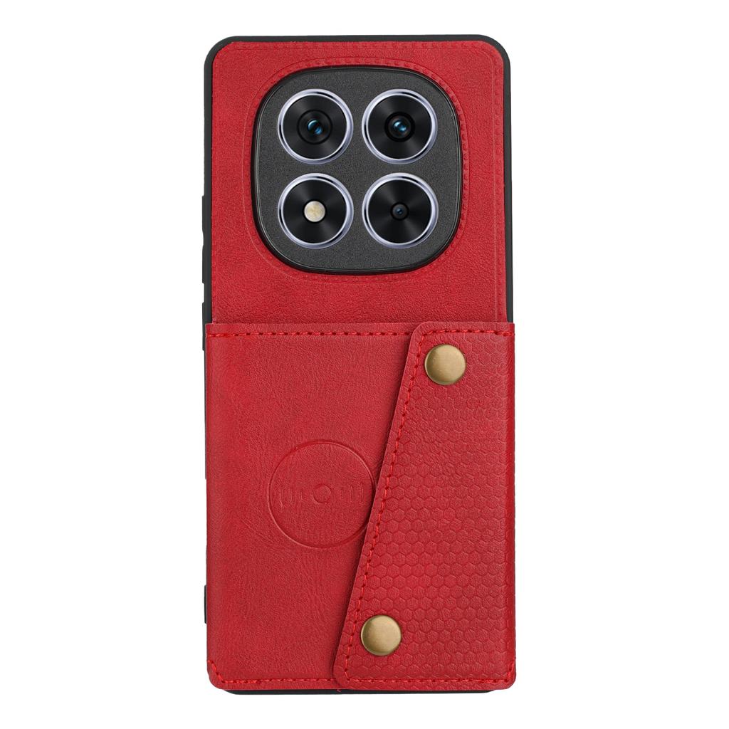 For Xiaomi Poco M8 Pro 5G/Redmi Note 15 Pro+ 5G (Global) Case with Card Slots Kickstand Leather + TPU Phone Cover
