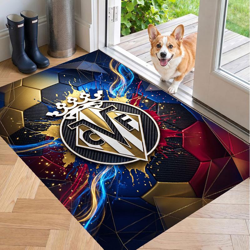 Soft Floor Carpet Villarreal FC Pattern Area Rug Decorative Mat For Home Room Decoration