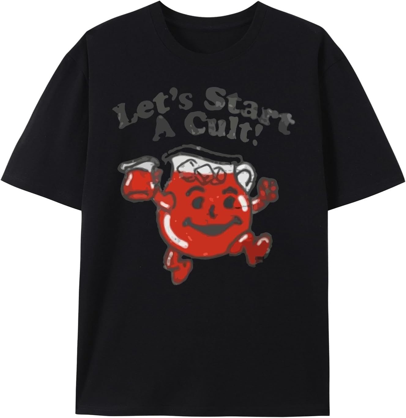 Lets Start A Cult T Shirt Men s Casual Graphic Print T-Shirt S разноцветный