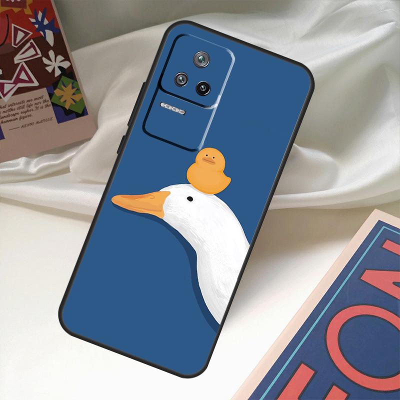 Cartoon Funny Goose Case For Xiaomi 14 13 Ultra 12 Lite 11T 12T 13T Pro POCO M6 X3 X5 X6 Pro F3 F5 M5s Cover