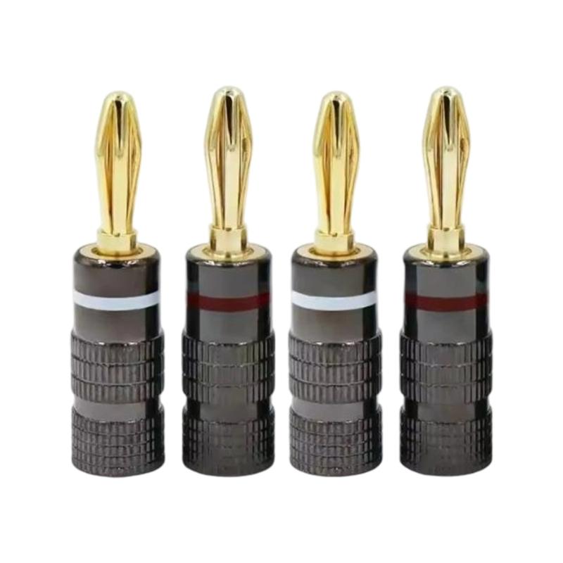 

4Pcs Wire Connector Socket Binding 4mm Banana Plug Connector Binding Post 4mm Banana Plug Electronic 1