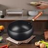 Large Capacity 24cm Chinese Cast Iron Cooking Pan Nonstick Coating For Healthy Frying And Stewing