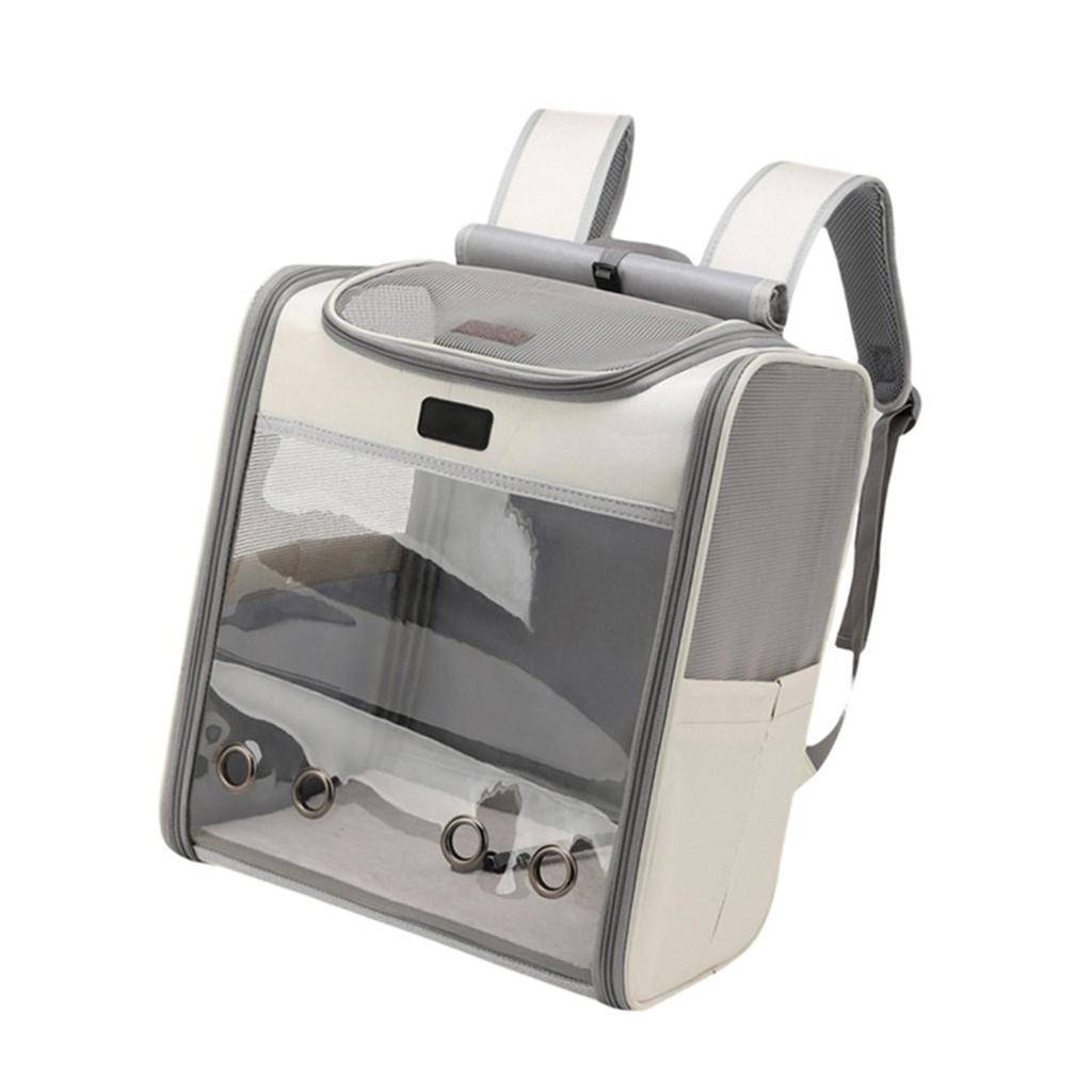 Portable Pet Cat Carrier Backpack Travel Bag with Shoulder Strap Transparent Window Tote Breathable for Kitten Puppy Travel