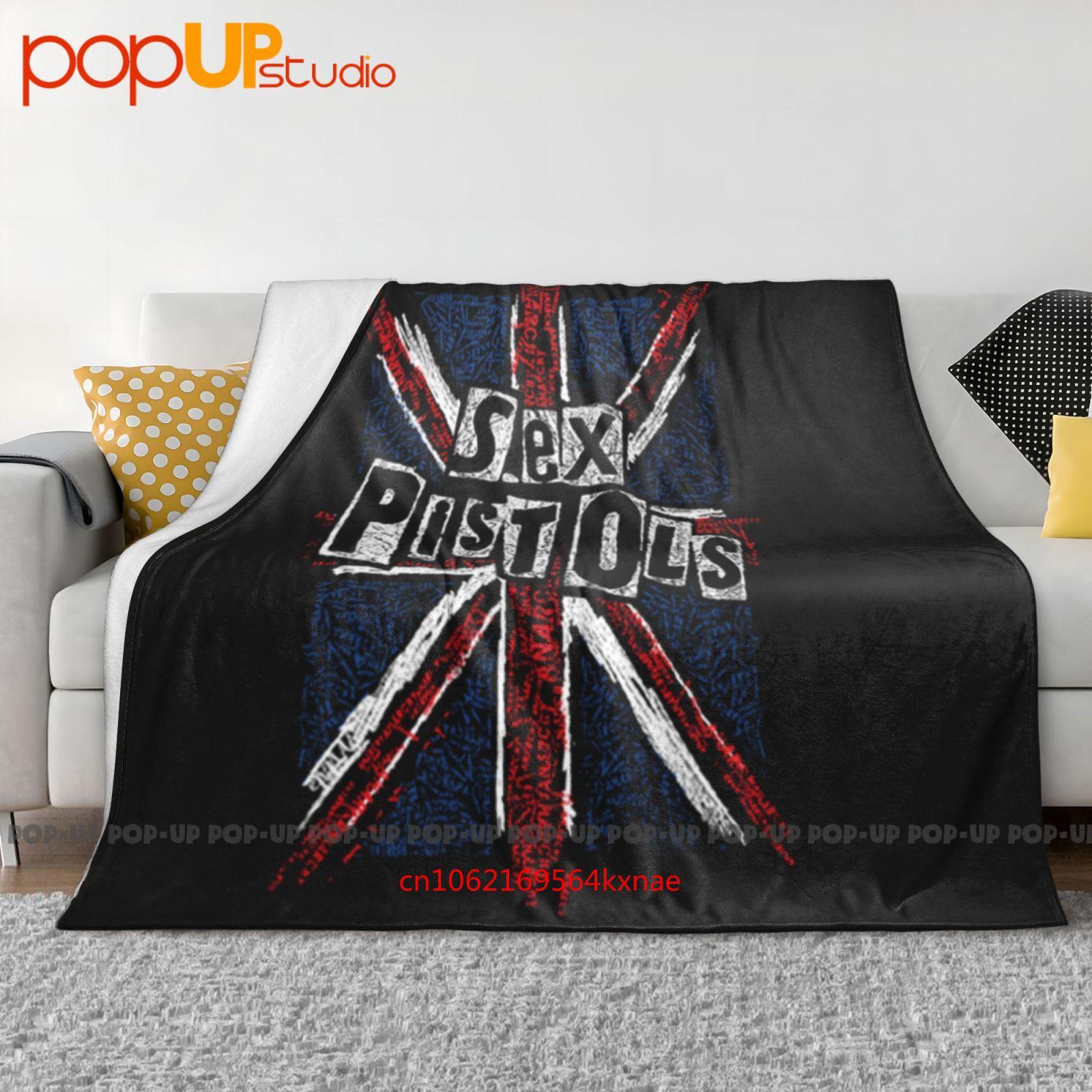 Sex Pistols Union Jack Words Ultra-Soft Blanket Quilt Winter Sofa Cover Bed Covers 30x40in