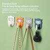 Hanger Wall Hanging Self-adhesive Storage Hook Punch Free Bathroom Bedroom Living Room Scarf Keys Towel Holder Organizer