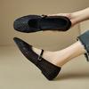 Fashion New Summer Women Pumps Shoes for Women Fashion Mesh Sandals Round Toe Mary Jane Shoes Women Breathable Flat Shoes Low Heels