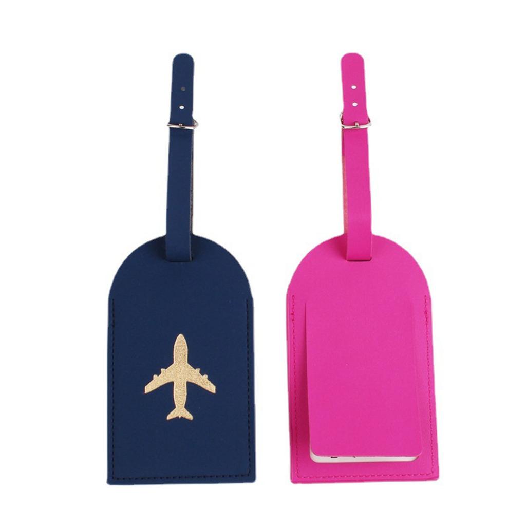 Hot Stamping Plane Luggage Tag Honeymoon Wedding Bridal Shower Gift Cute Suitcase Tags for Women Men Travel Accessories