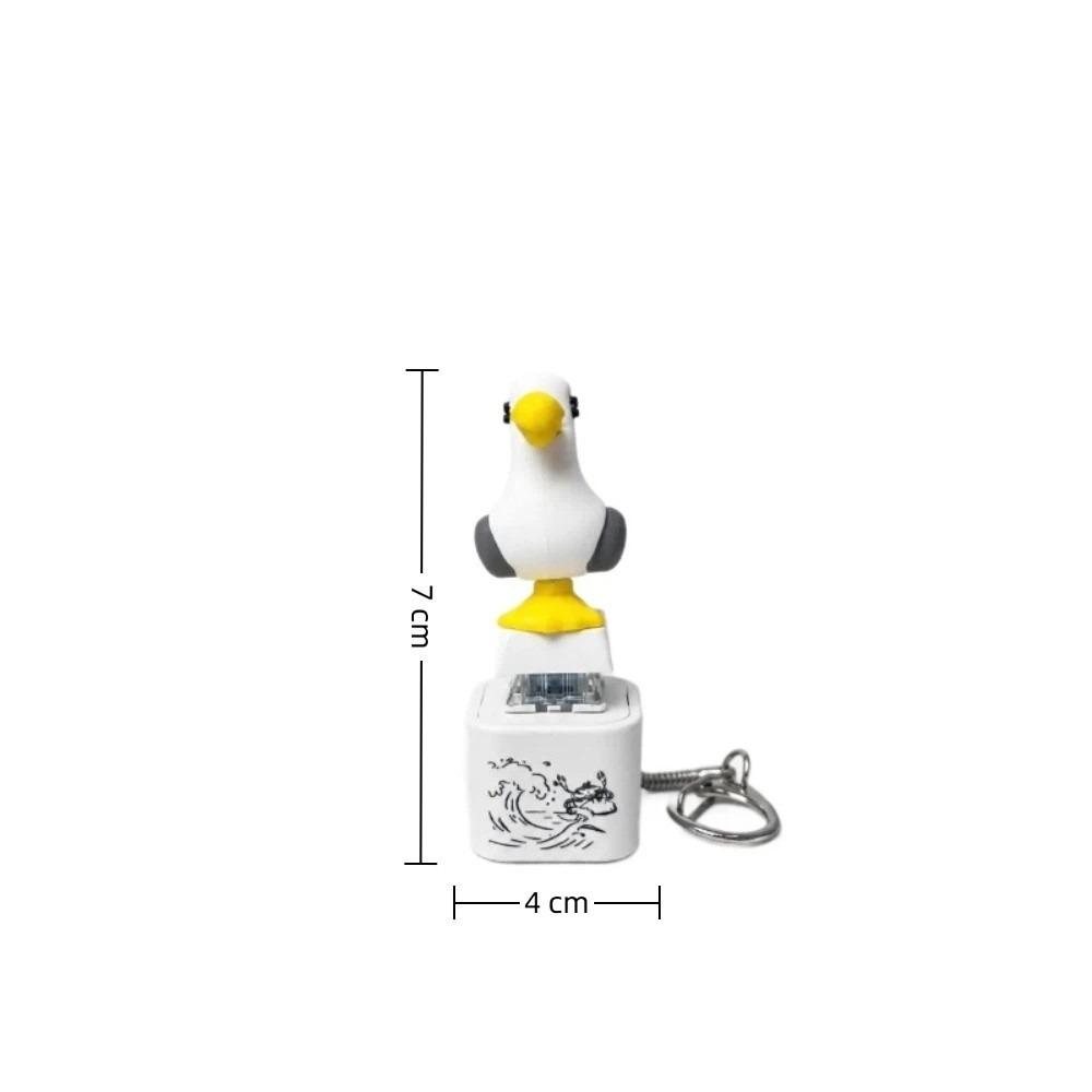 Real Sound Seagull Button Keychain Adult Keyboard Clicky Keychain  For Adults Children