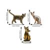 Small Office Desktop Ornaments Couple Cat Desktop Bronze Sculpture  Bookshelf Decor