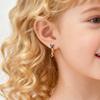 Colorful Zircon Pendant Butterfly Hoop Earring For Women, Fashion Elegant Women CZ Dangle Accessory