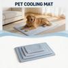 Breathable Ice Silk Cooling Pet Mat New Summer Thick Dog Bed Pad Non-Slip Washable Pet Cooling Sheet for Medium Large Dogs Cats