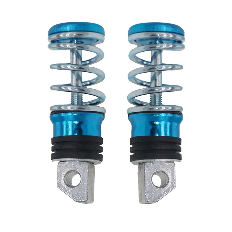 

LMoDri Free Shipping Universal Man Street Motorcycle Foot Rest Scooter Foot-Peg with Spring Motorbike світло-синій колір