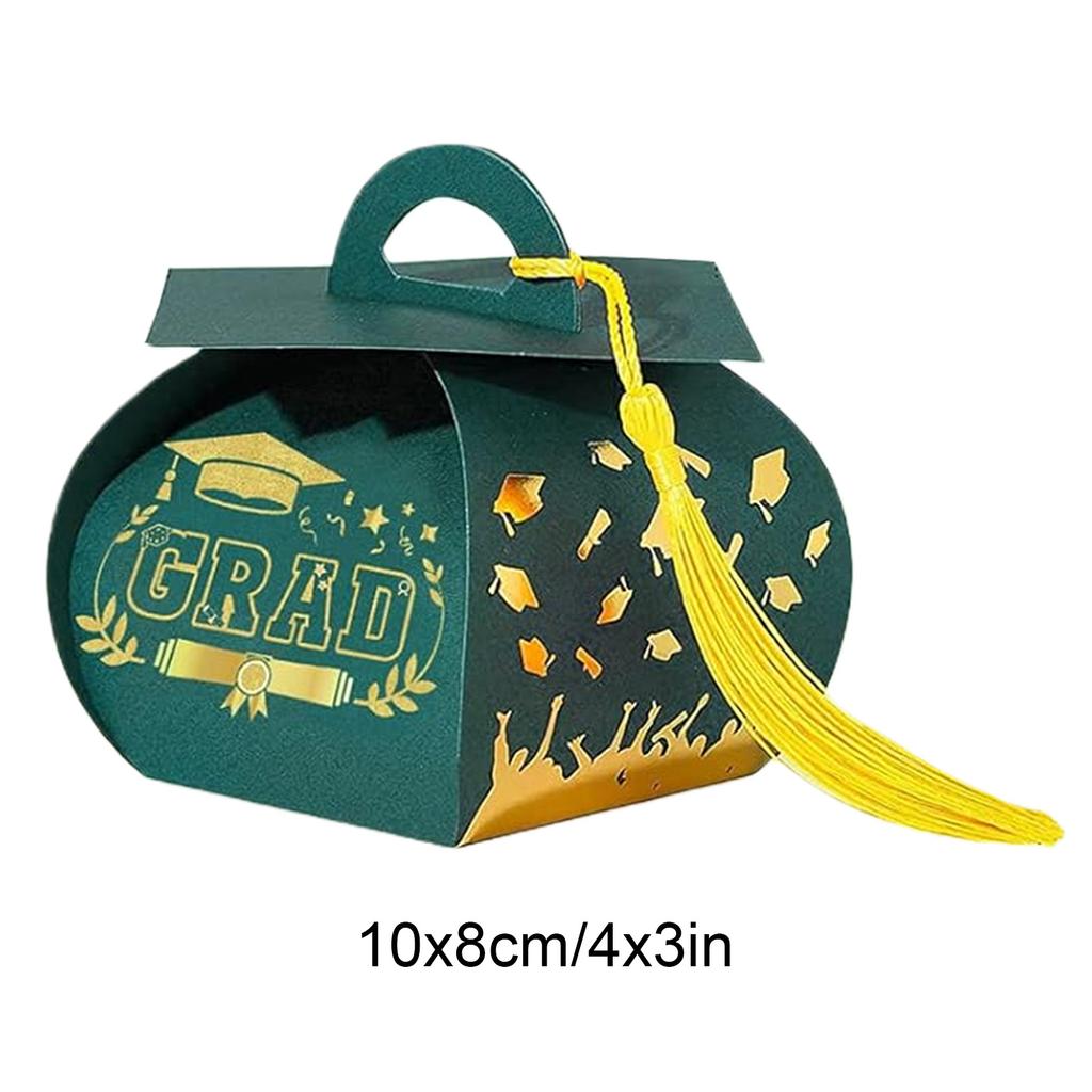 Congrats Grad Cap Treat Box Candy Packaging Boxes Multi-Purpose Creative Table Centerpieces Box Class of 2026 Grad Decorations