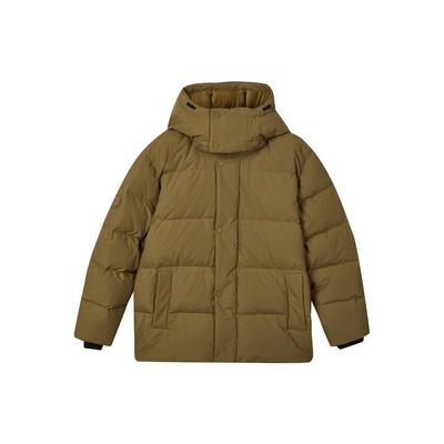 Colorful Casual Series Warm Lightweight Windproof Water-Repellent Sports Quilted Down Jacket Men Outerwear Light-Brown L423M094-01N2