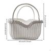 Woven Basket with Handles Sturdy for Farmers Market, Picnic