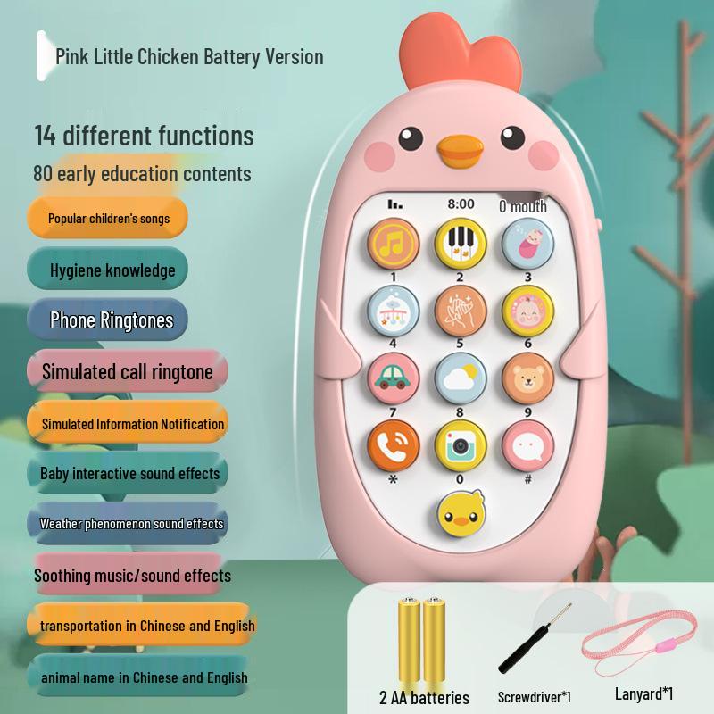 Bilingual Toy Phone: Children's Enlightenment & Learning with Remote Control Simulation Music