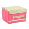 1 PC Home Essential Trumpet Pastoral Cloth Buckle Clothing Storage Box Finishing Debris Box Storage Box Buttoned Box