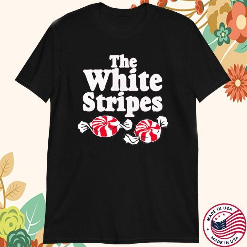 The White Stripes Peppermint Tshirt size S5XL Unisex T-Shirt XL