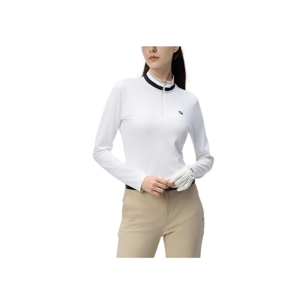 New FILA Golf Series T Shirt Women's Jade White A11W445221F-WT