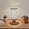 Crystal Desk Lamp Lighting Fixture Bedside Lamp Night Light USB Retro Nightstand Table Lamp Dimmable for Bedroom Home Decoration