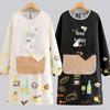 Young Pretty Waterproof Oil-Proof Long Sleeve Kitchen Apron - Stain-Resistant Work Wear