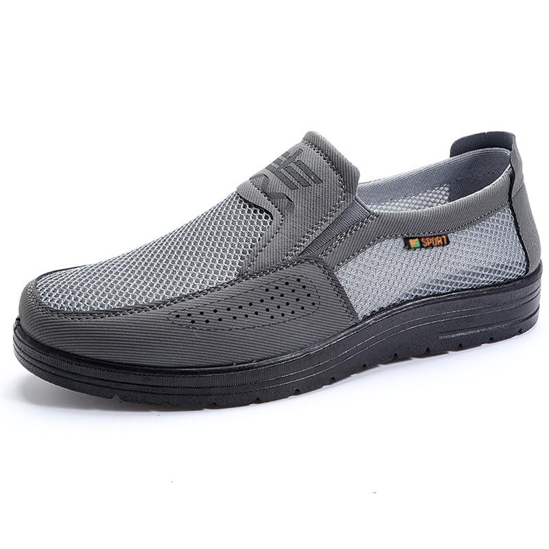 2025 Men's Summer Breathable Mesh Old Beijing Cloth Shoes with Polyurethane Soft Non-slip Sole