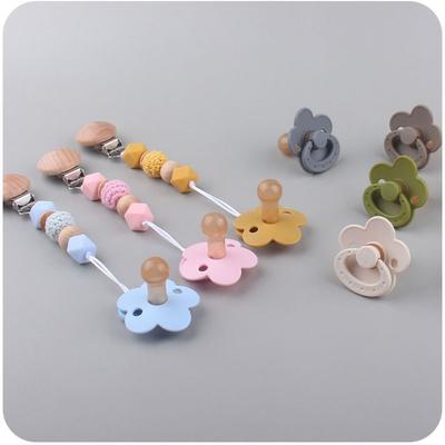 Nursing Accessories Baby Pacifier Flower Shape Newborn Baby Soother Creative Kids Nipple  Gift