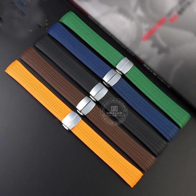 Weiches und elastisches Silikon-Gummi-Uhrenarmband für Patek Philippe 5167R Grenade Aquanaut Serie 21MM Uhrenarmband