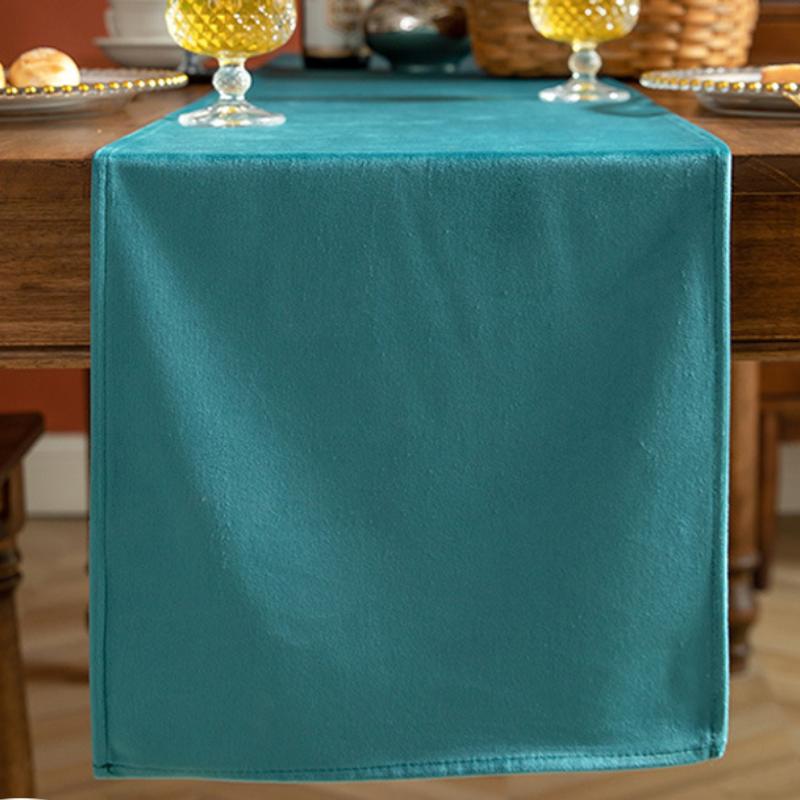 

Настольный флаг, китайская сплошная цветная ткань, художественная скатерть, длинная полоса, офисная выставочная скатерть, украшение для дома, скатерть, настольный флаг 33*183CM