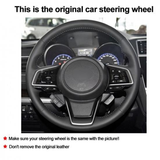 DIY Car Steering Wheel Cover For Subaru Forester Ascent - Impreza 17-21