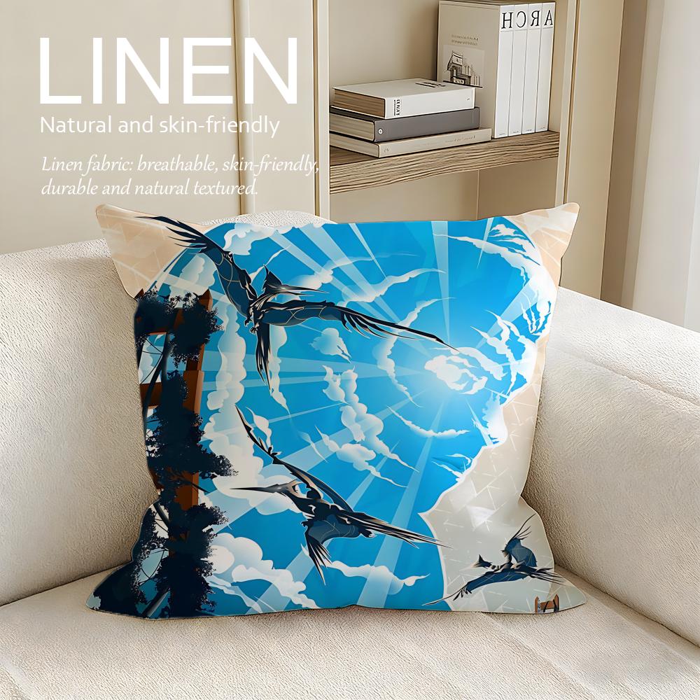 Game Horizon Zero Dawn Cushion Cover Pillowcase Set Pcs x x Breathable Washable Sofa Cushion Cover