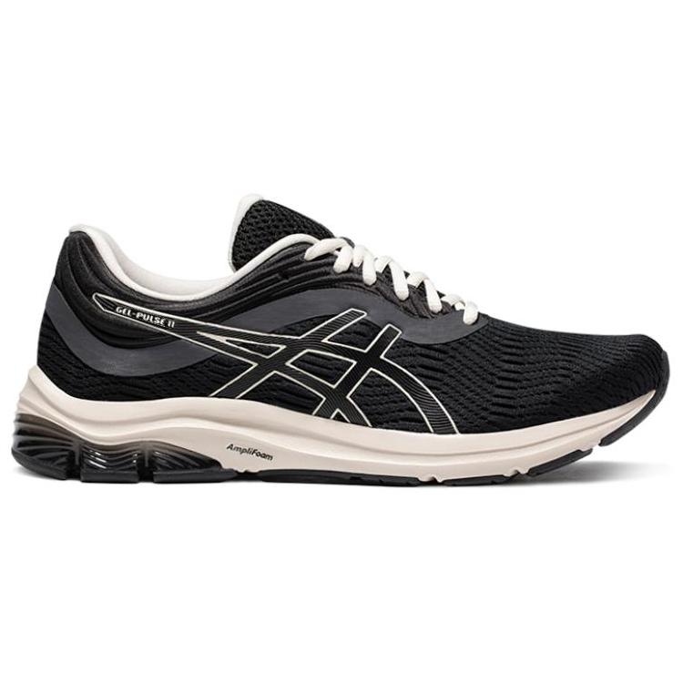 Asics Gel Pulse 11 Cushioning Abrasion Resistant Rebound Low Top Running Shoes Men's Black White (Unisex) Running Shoes 1011B293 003