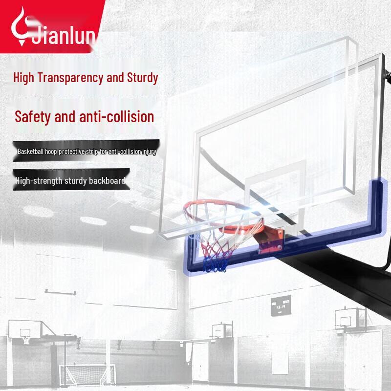 JEEANLEAN Adult Outdoor Mobile Basketball Hoop