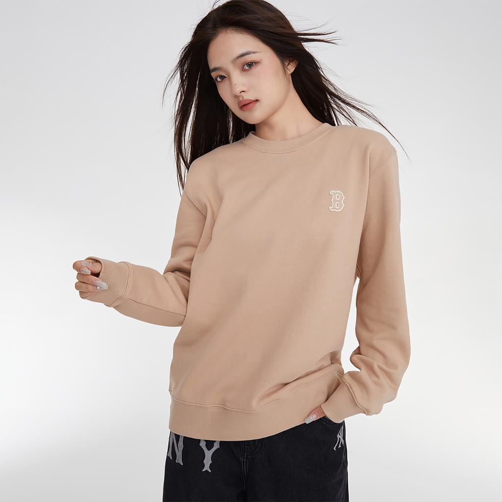 New MLB Sweatshirts Unisex Khaki 3AMTB0134-43BGS