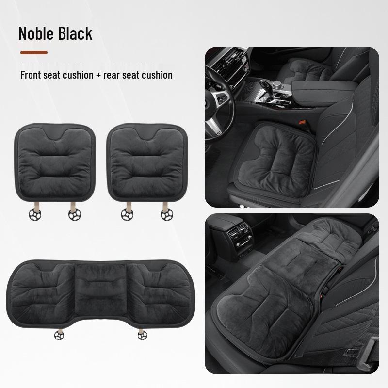 Winter Flannel Car Seat Cushions - Thick, Warm, Front & Rear Options
